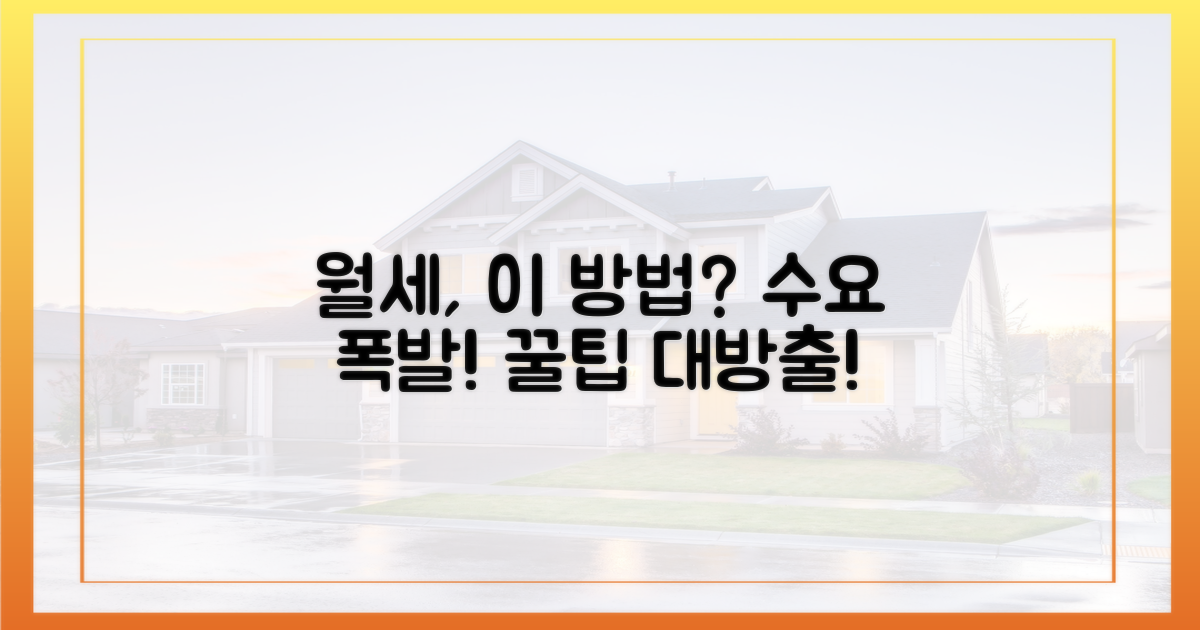 월세 수요, 이렇게 잡으세요!