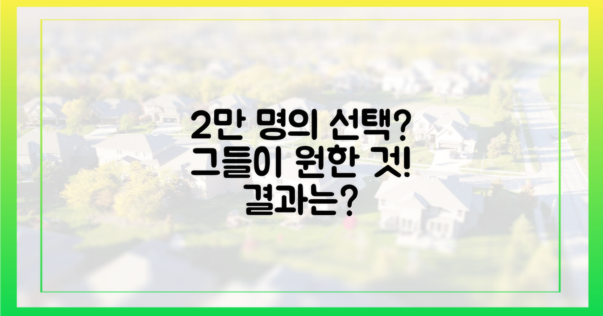 2만 명, 무엇을 원했을까?