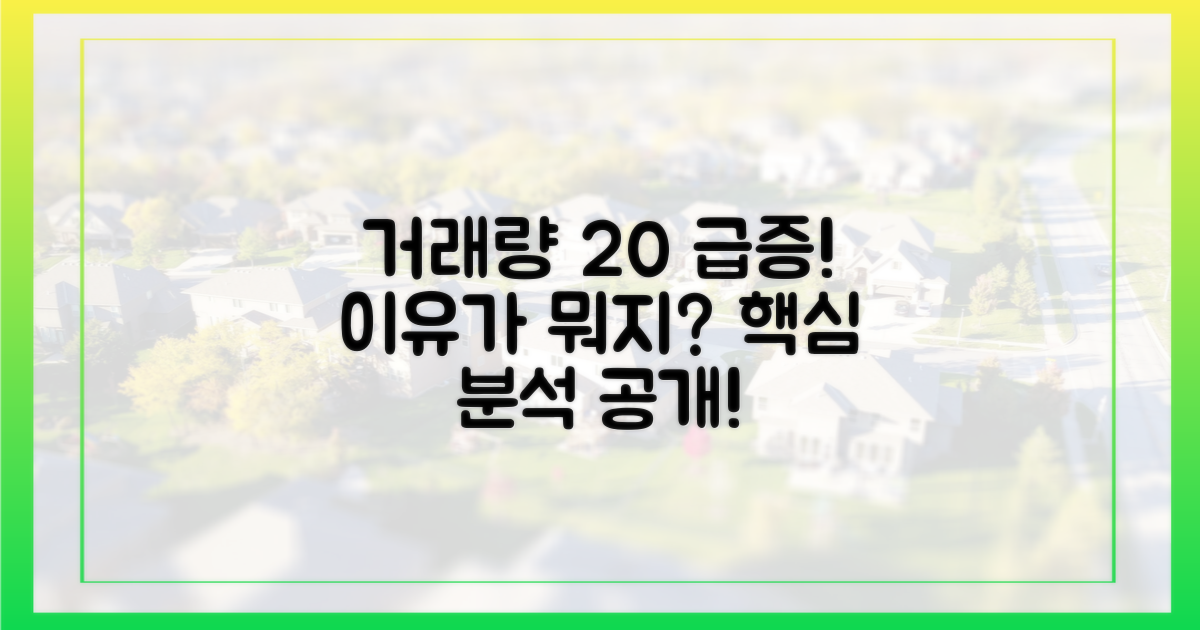 거래량 20% 증가, 왜?