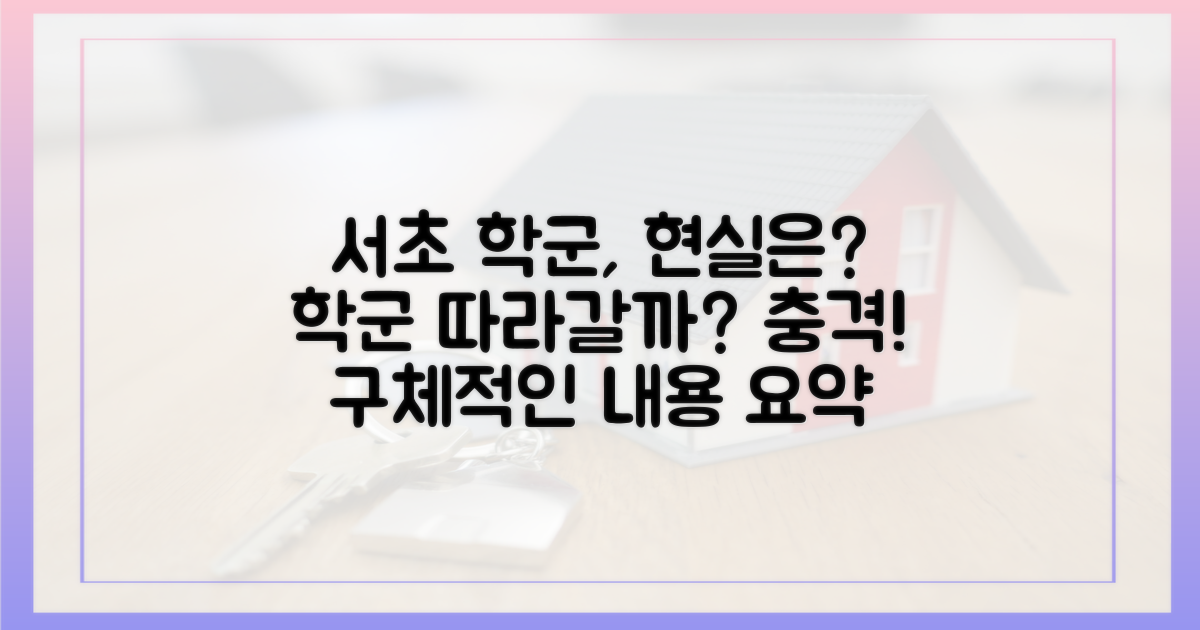 '서초 학군' 연계, 현실은?