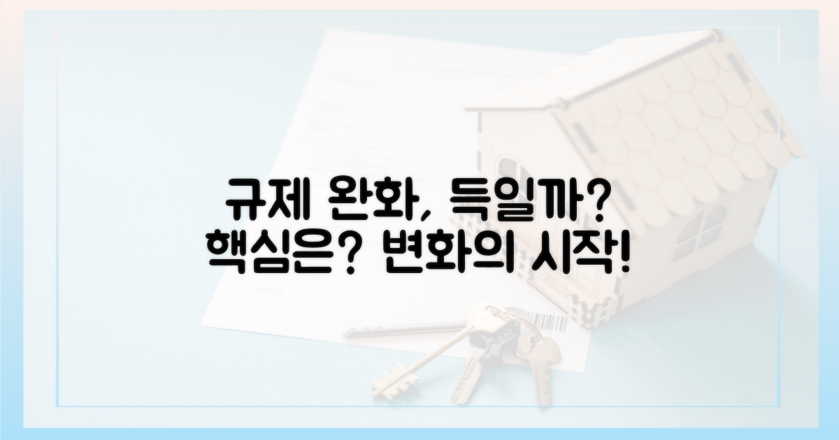 규제 완화, 무엇을 의미할까?