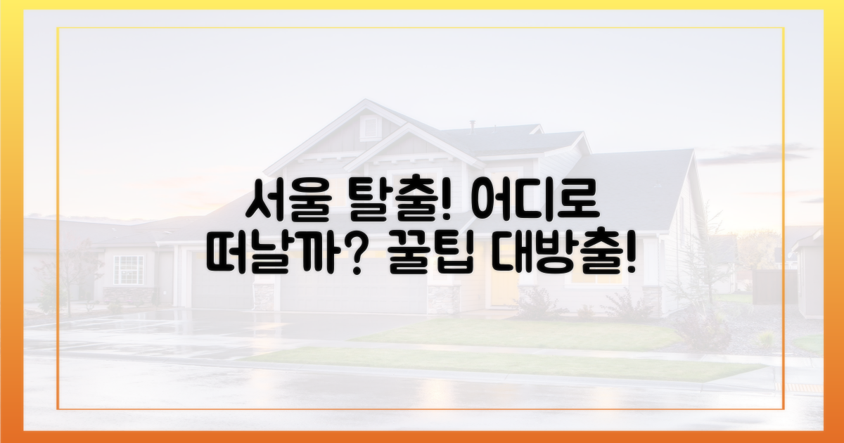 서울 탈출, 어디가 좋을까?