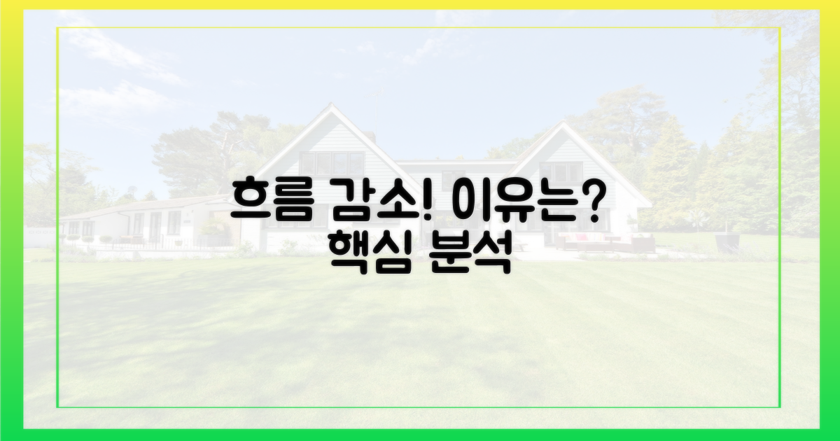 감소 흐름, 이유는 뭘까?