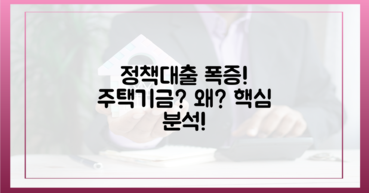 정책대출 급증, 왜 주택기금인가