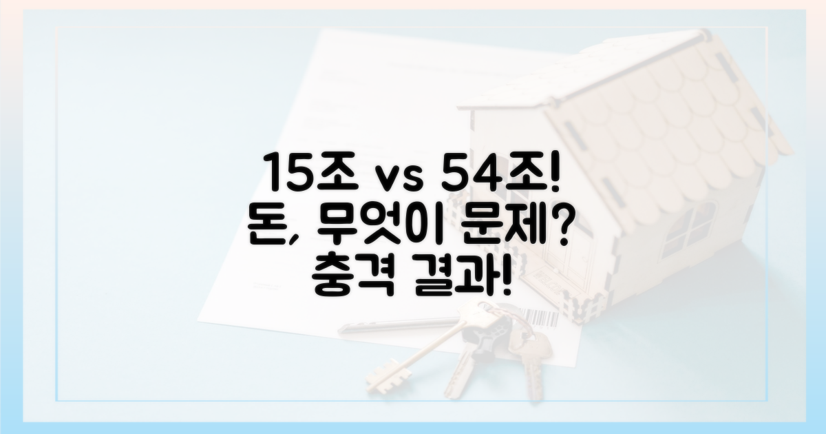 15조 vs 54조, 무엇이 문제일까?
