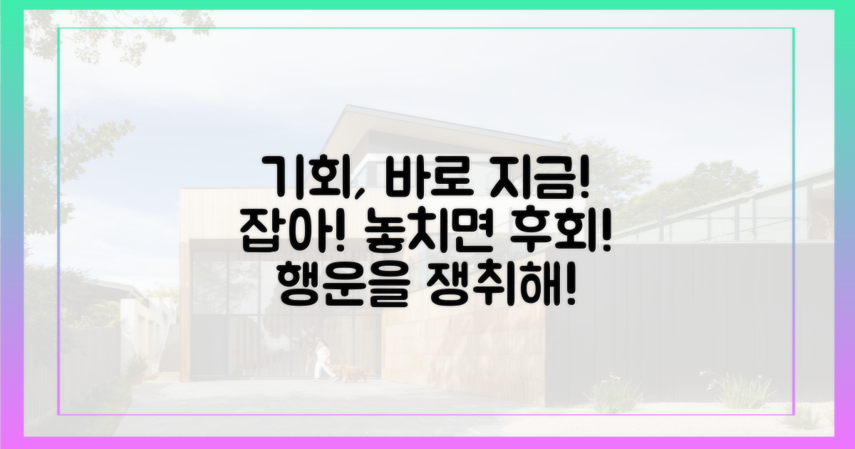 기회를 잡으세요