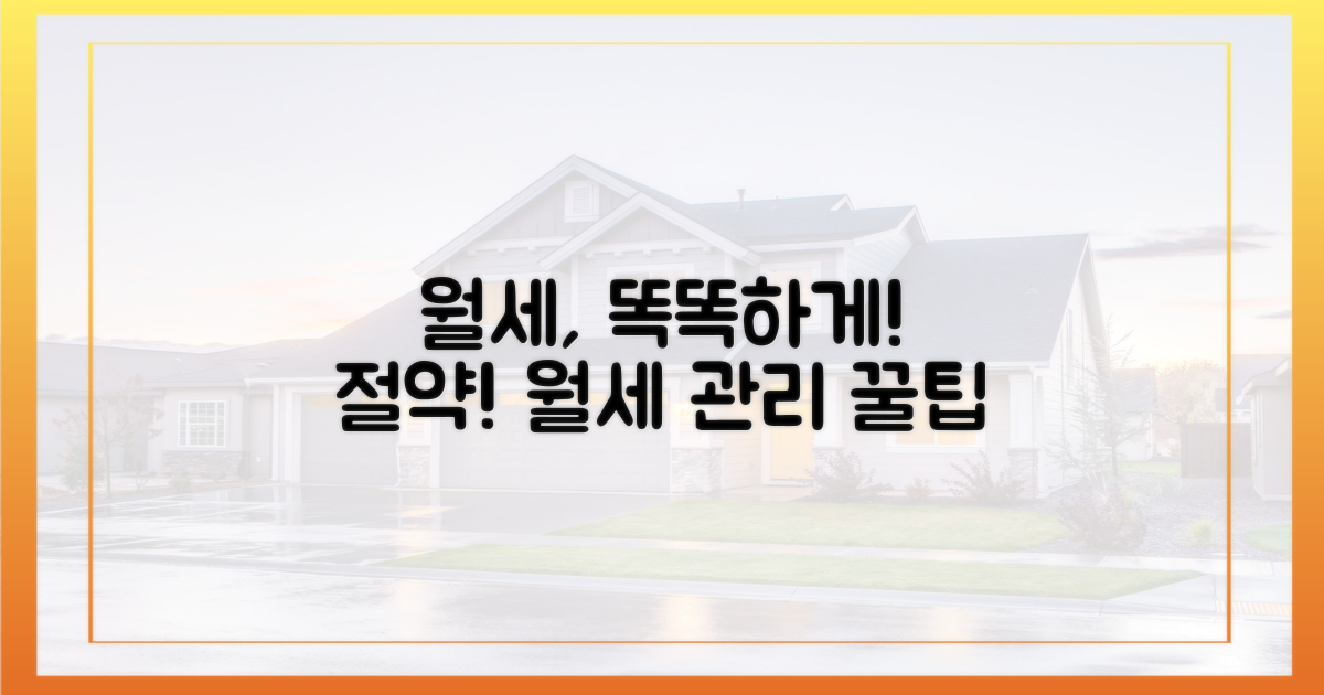 월세, 현명하게 관리하기