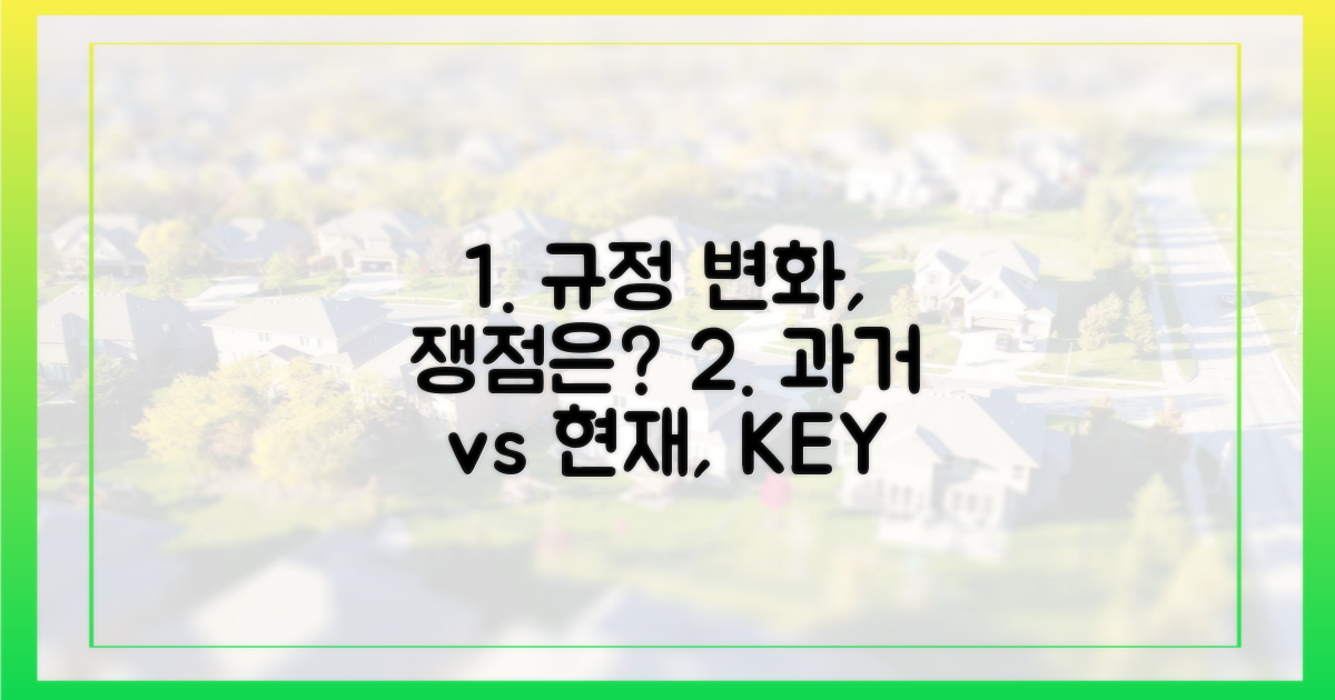 과거와 달라진 규정, 쟁점은?