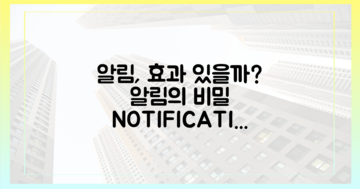 알림, 얼마나 효과적일까?