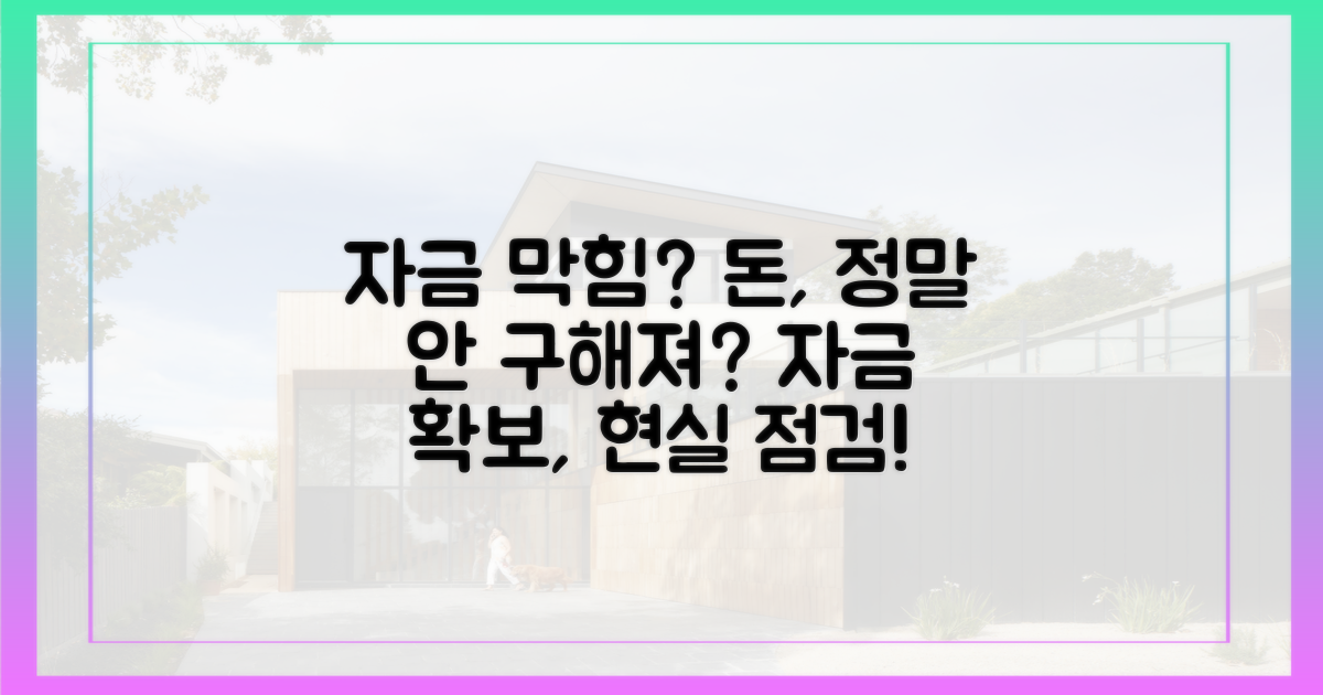 자금 확보, 정말 막히나?