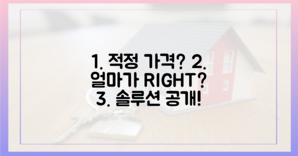 적정 가격, 얼마일까?