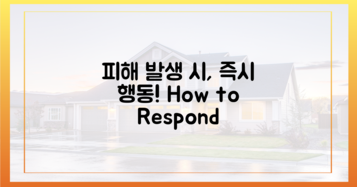 피해 발생 시, 이렇게 하세요!