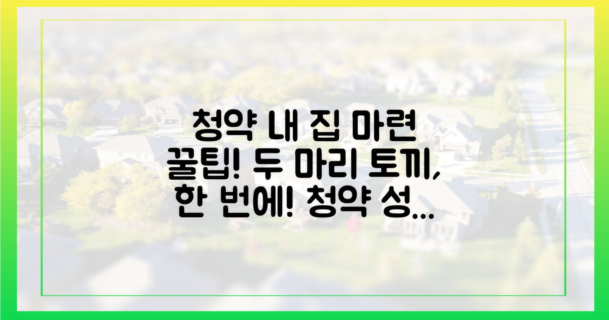 청약과 주택 마련, 두 마리 토끼 잡기