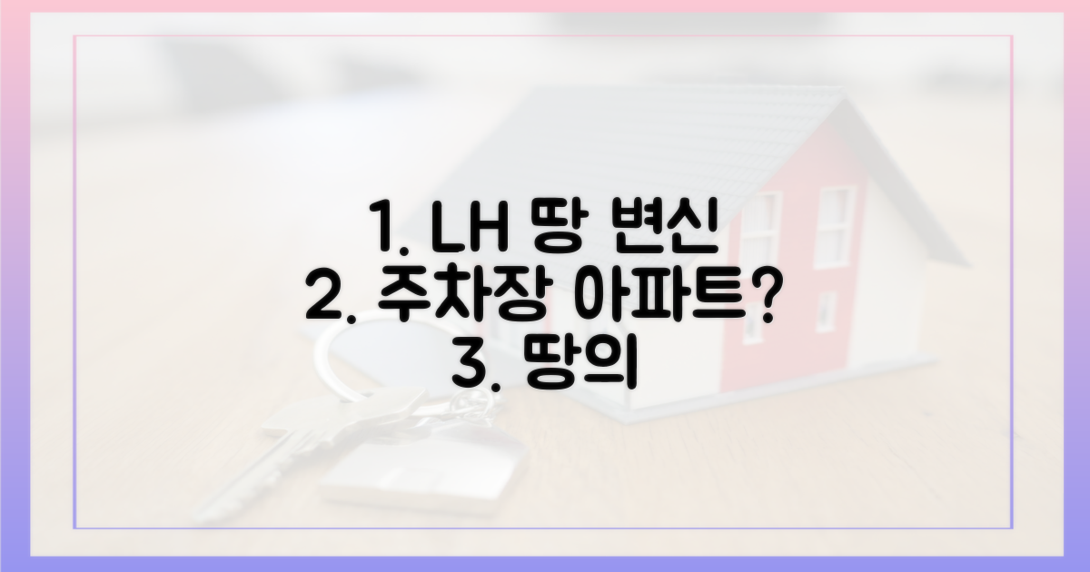 텅 빈 땅의 변신: LH 땅, 주차장에서 아파트로?