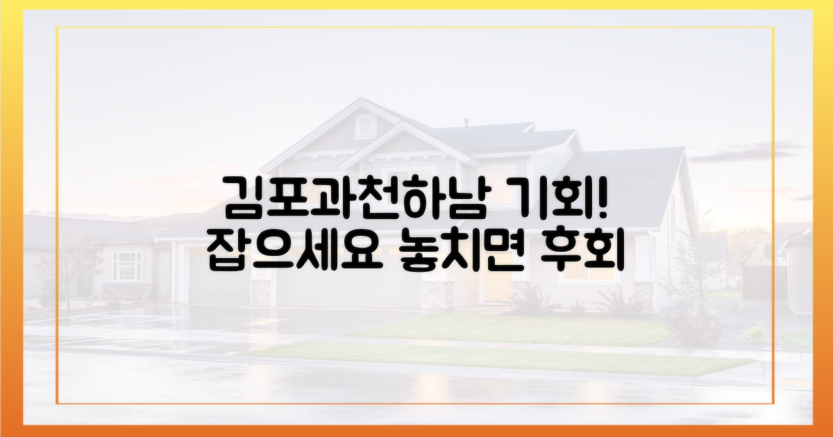 김포·과천·하남, 기회를 잡아라!