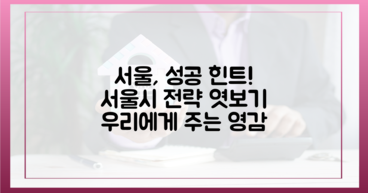 서울시의 성공 전략, 우리에게 주는 힌트