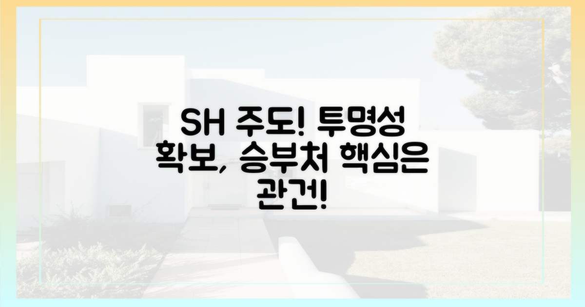SH 주도, 투명성 확보 관건