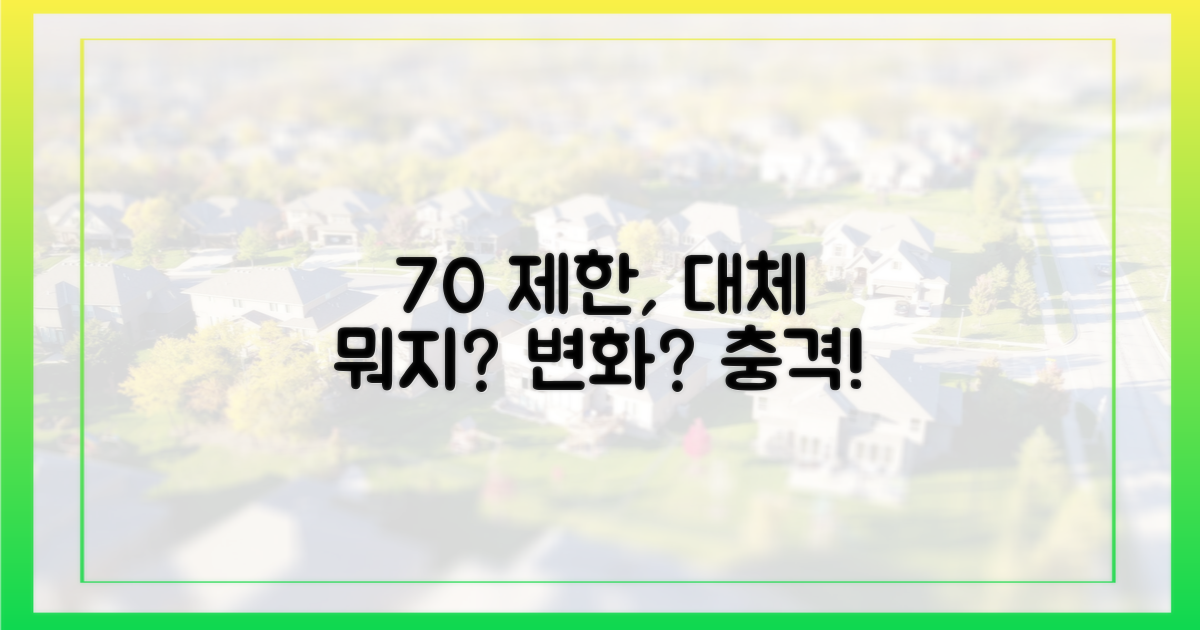 70% 제한, 무엇이 바뀌었나?