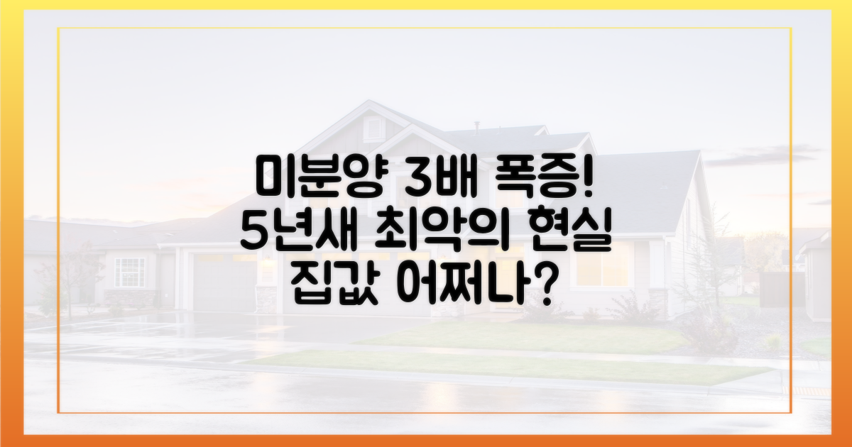 5년간 미분양 3배 증가 현실