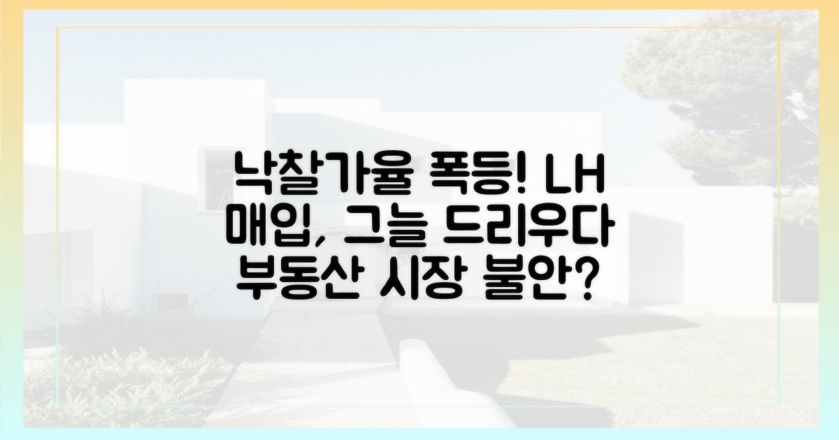 낙찰가율 급증: LH 매입에 드리운 그림자