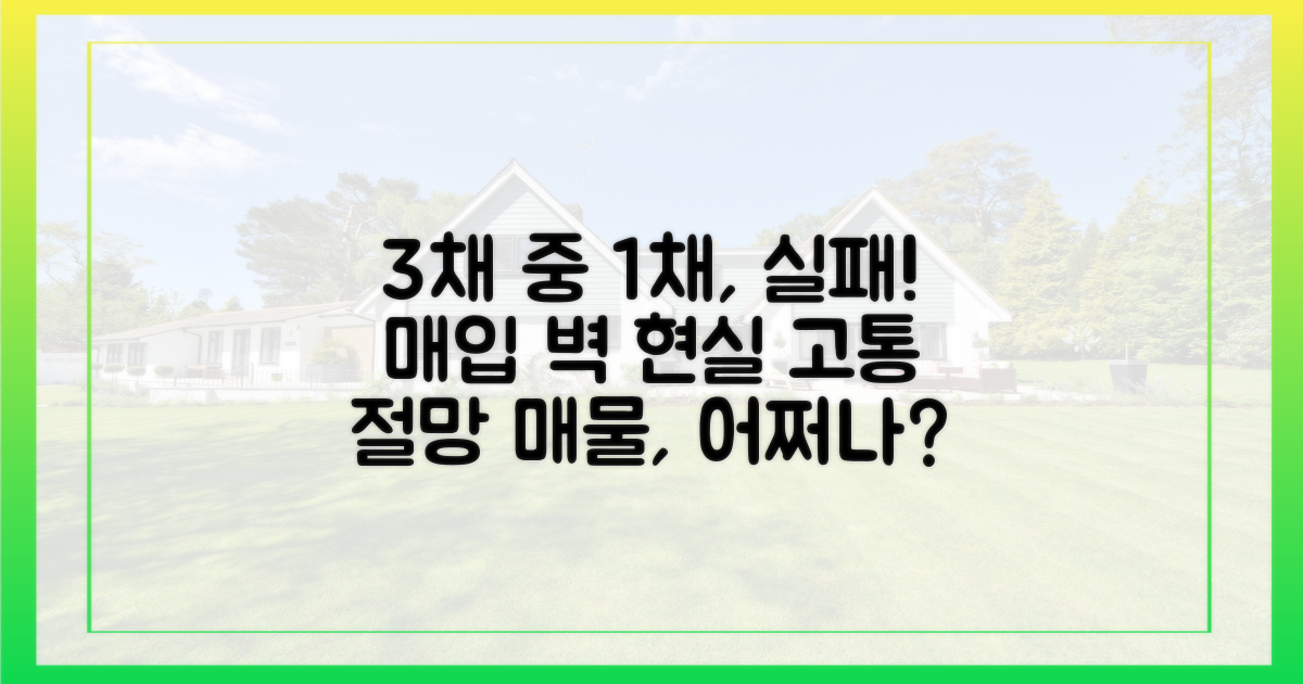 3채 중 1채, 매입 실패: 현실의 벽