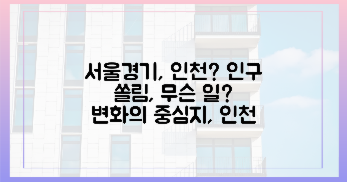 서울·경기 인구, 왜 인천으로?