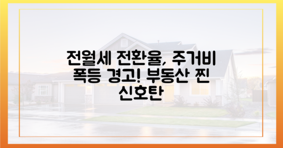전월세 전환율, 주거비 상승의 신호탄