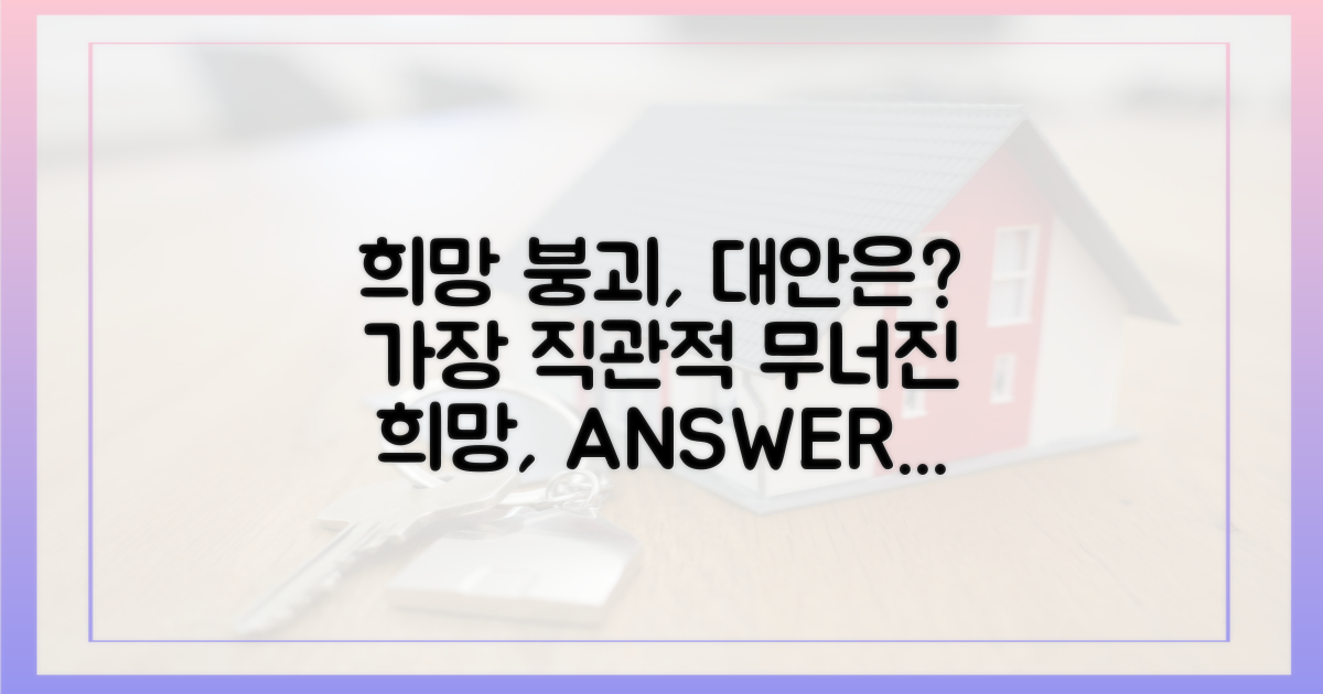 무너지는 희망, 대안은 있는가?