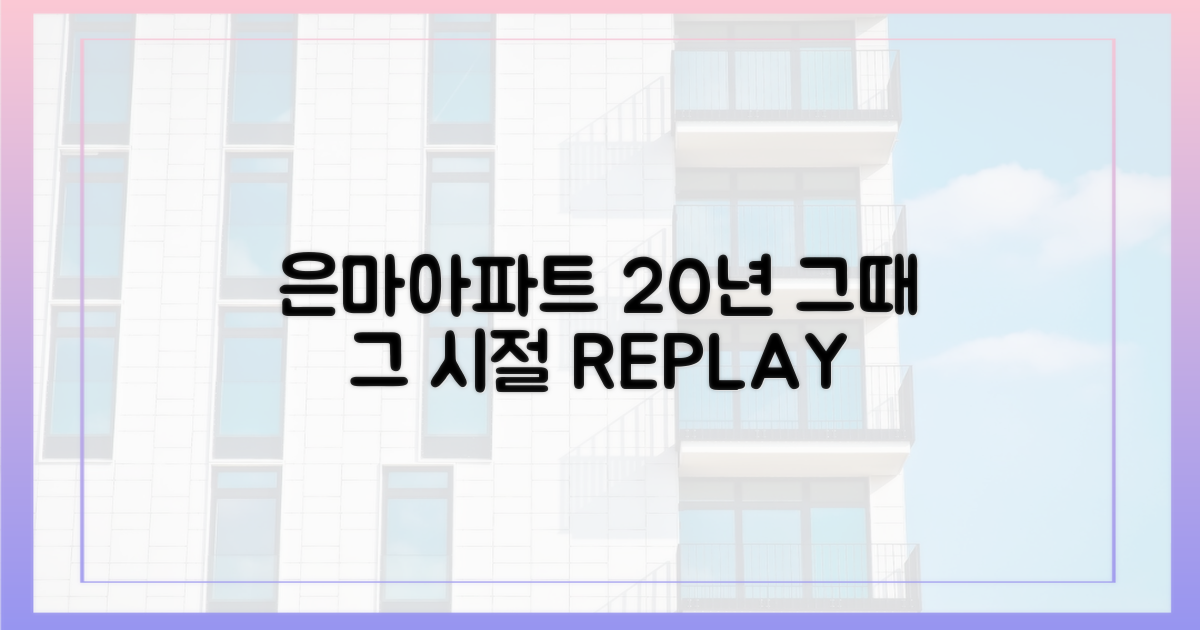 은마아파트, 20년의 역사