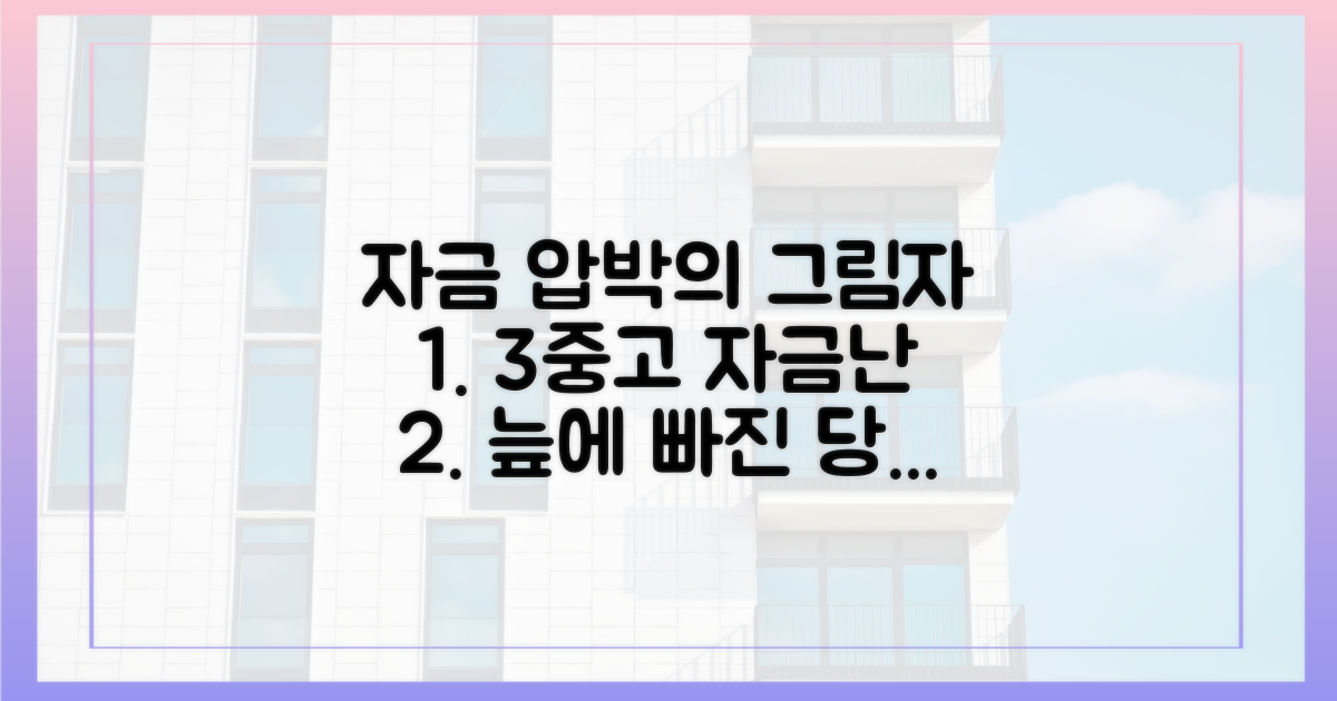 3중고: 자금 압박의 그림자