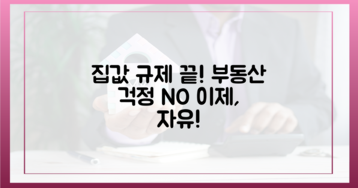 집값 규제, 이제 걱정 끝!