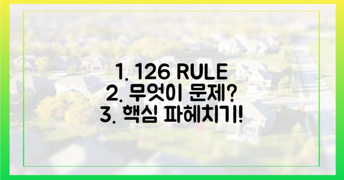 '126% 룰', 무엇이 문제일까?