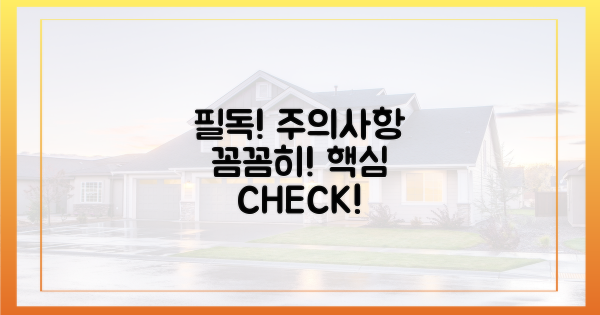 주의사항, 꼼꼼히 읽어보세요!