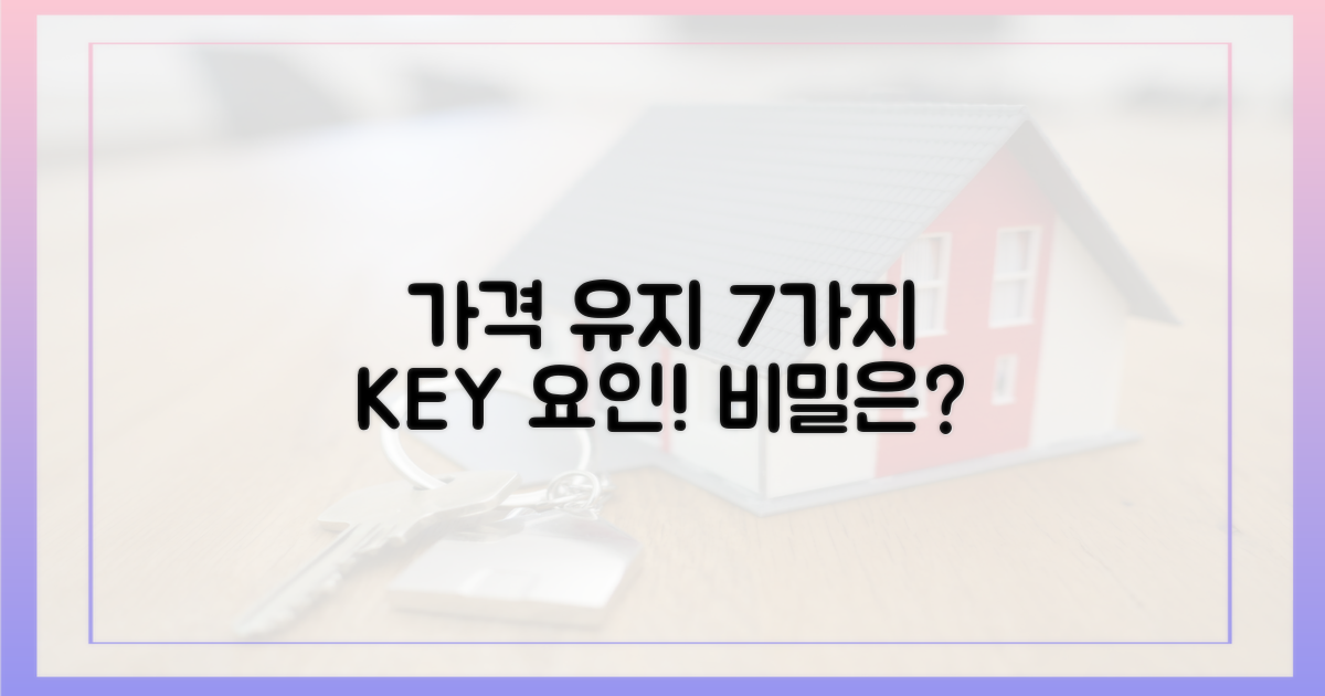 가격 유지, 7가지 요인