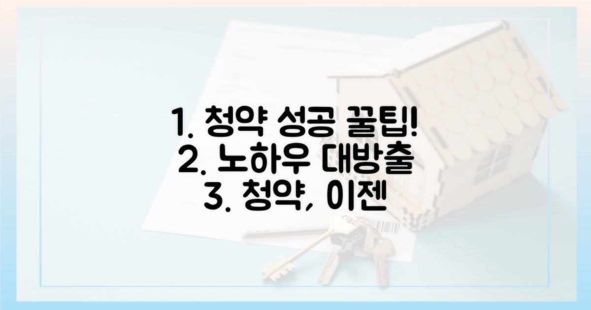 성공적인 청약을 위한 팁