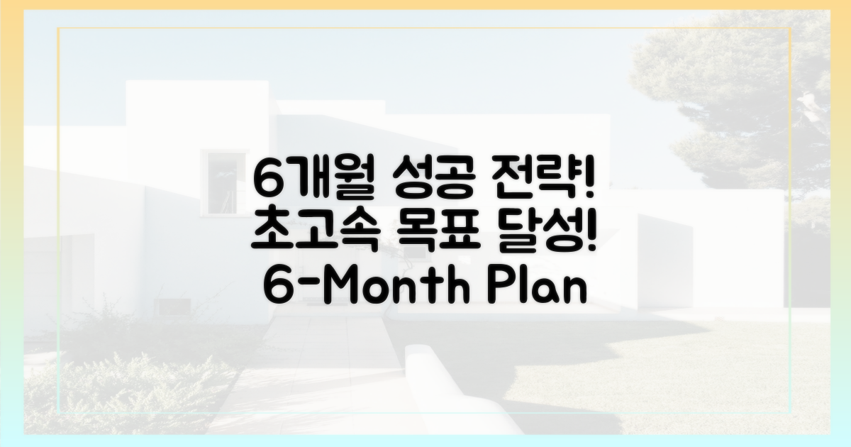 6개월 안에 성공하는 전략
