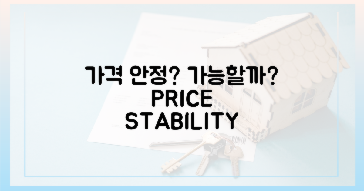 가격 안정, 가능할까?