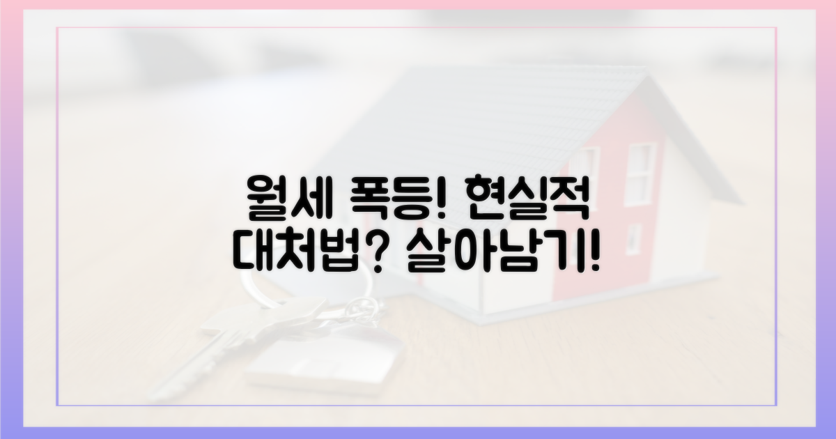 치솟는 월세, 현실적인 대처법