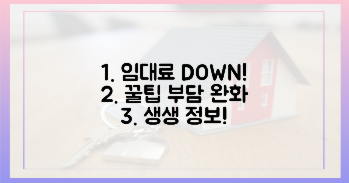 임대료 부담 완화 방안