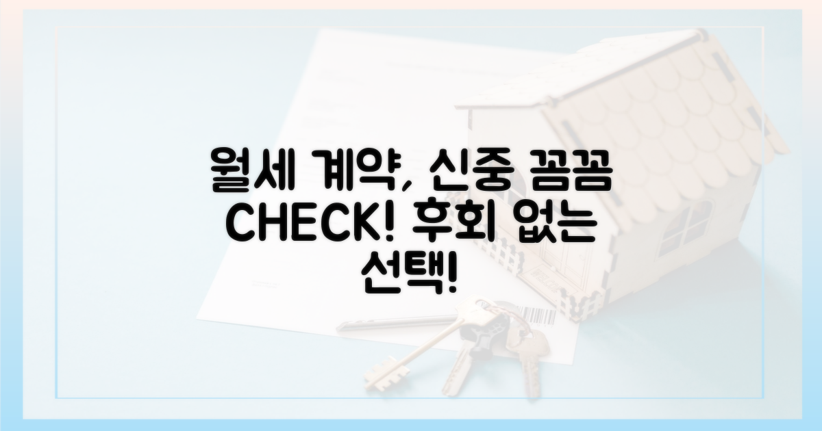 월세 계약, 신중하게 접근하세요