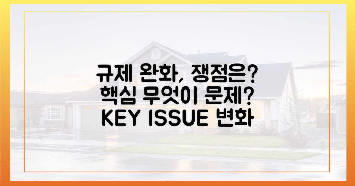 규제 완화, 핵심 쟁점은?