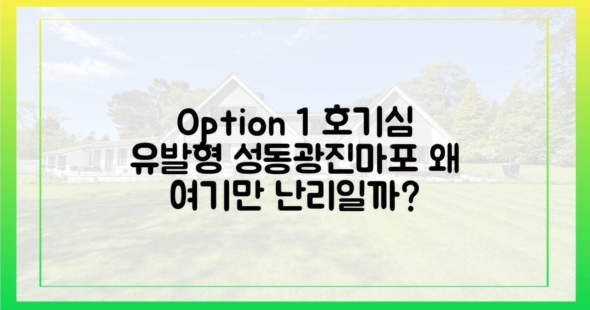 성동·광진·마포, 이들 지역이 주목받는 이유