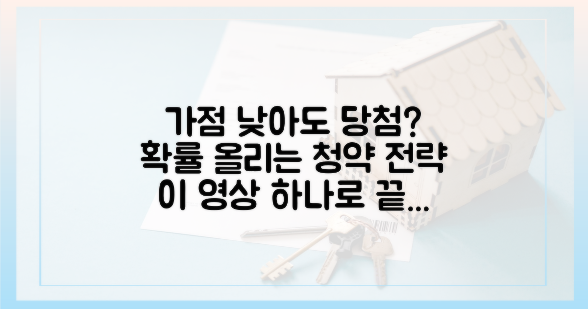내 가점 분석, 당첨 확률 높이는 청약 전략