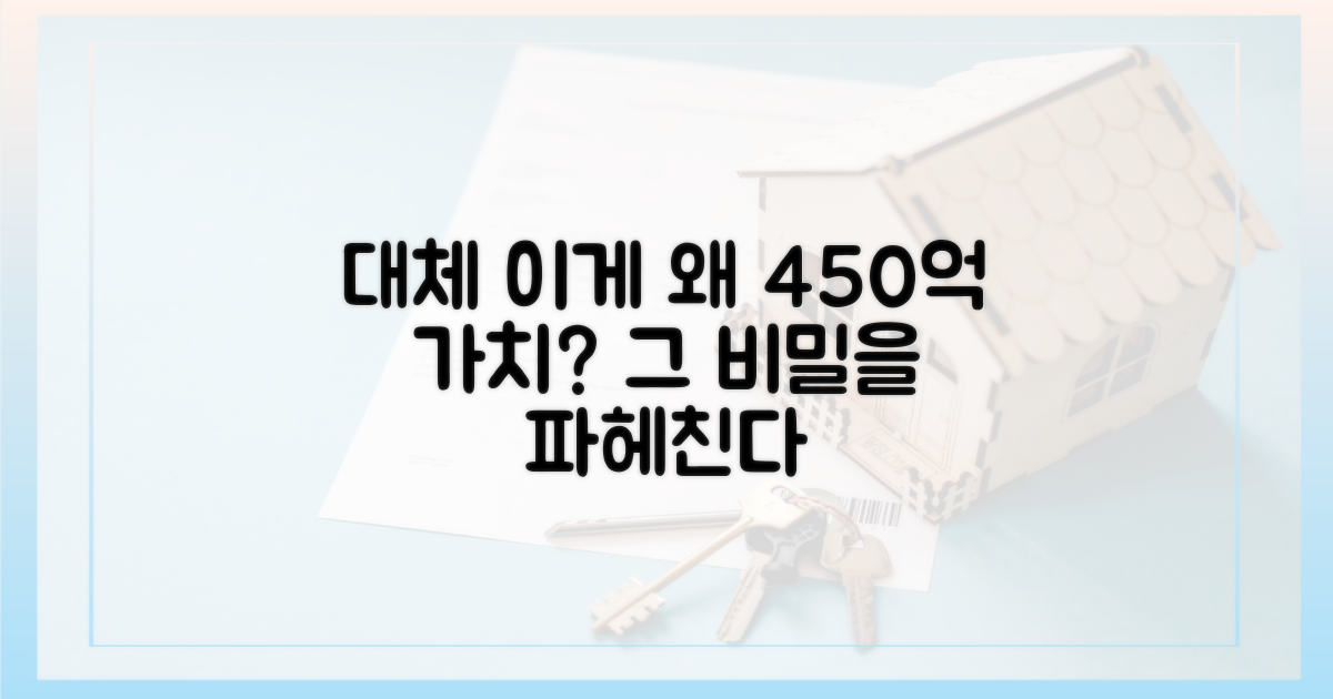 450억 가치는 어디서 나왔을까?