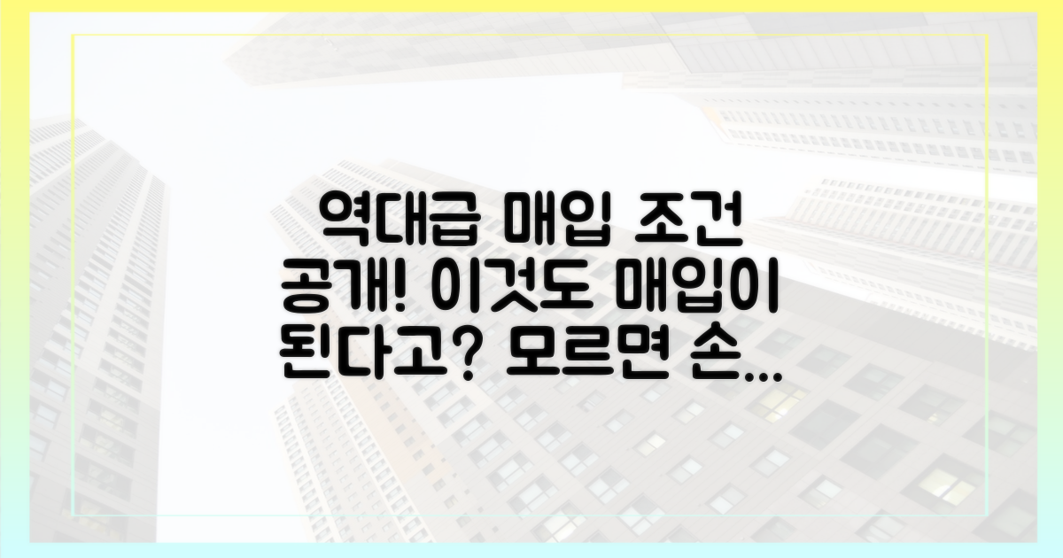 매입 대상과 구체적인 조건은?