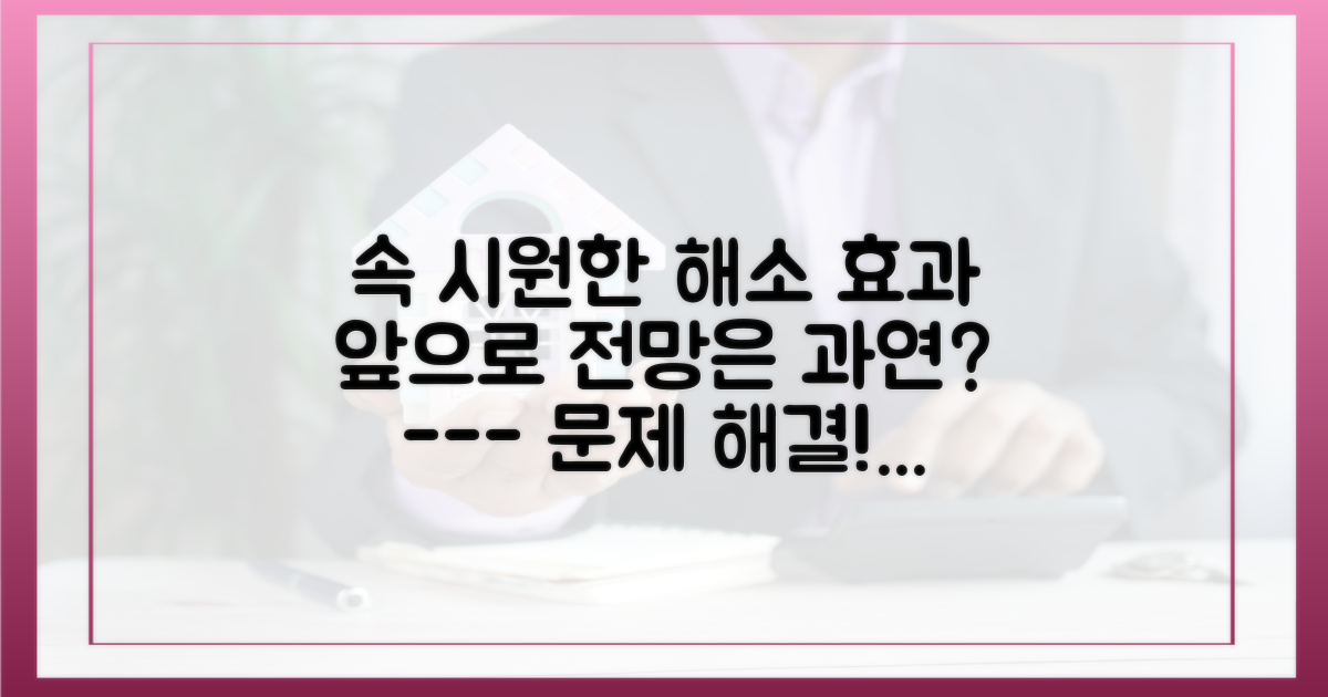 해소 효과와 향후 전망은?