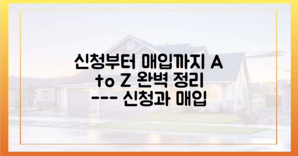 신청 방법과 매입 진행 절차