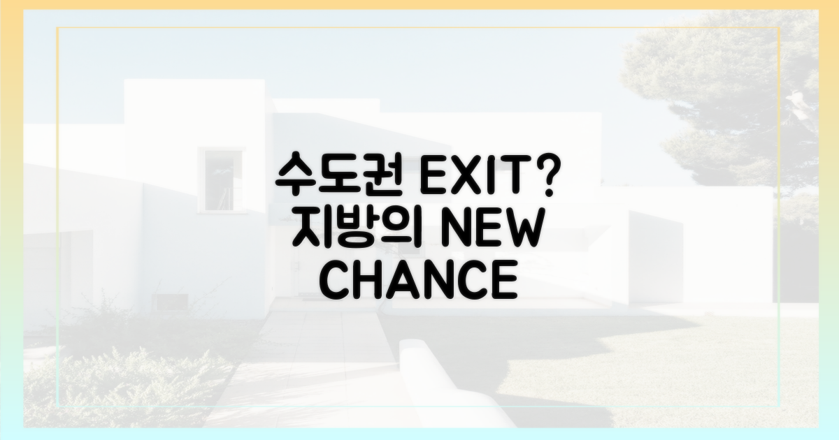 수도권 '탈출' vs. 지방 '틈새' 공략