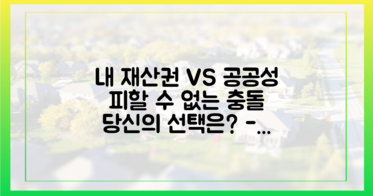 내 재산권 vs 도시의 공공성, 그 균형점