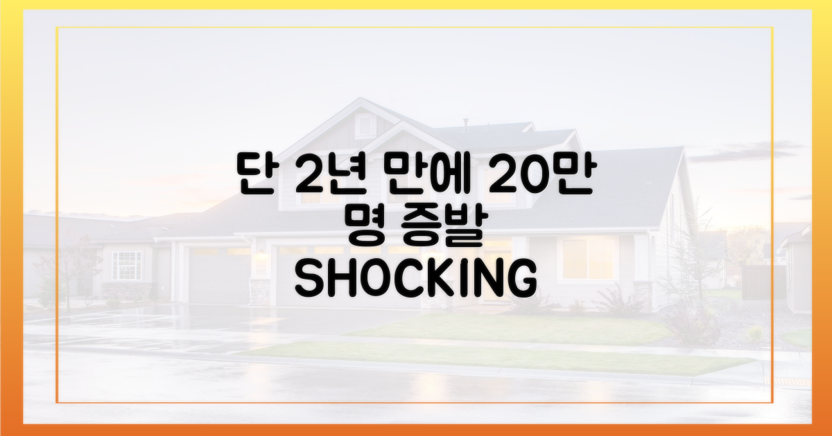 2년 만에 20만 명 증발, 그 이유는?